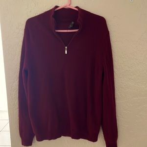 100% Cashmere Pullover Sweater in Burgundy by Tasso Elba Size Medium